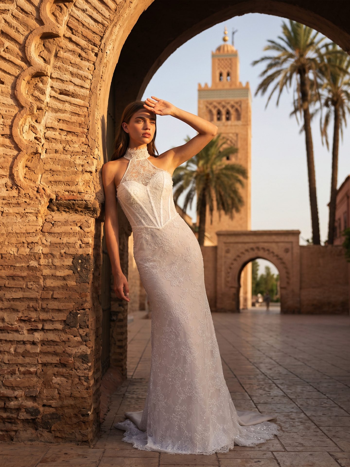 Demeter Model Dantelli Balık Gelinlik